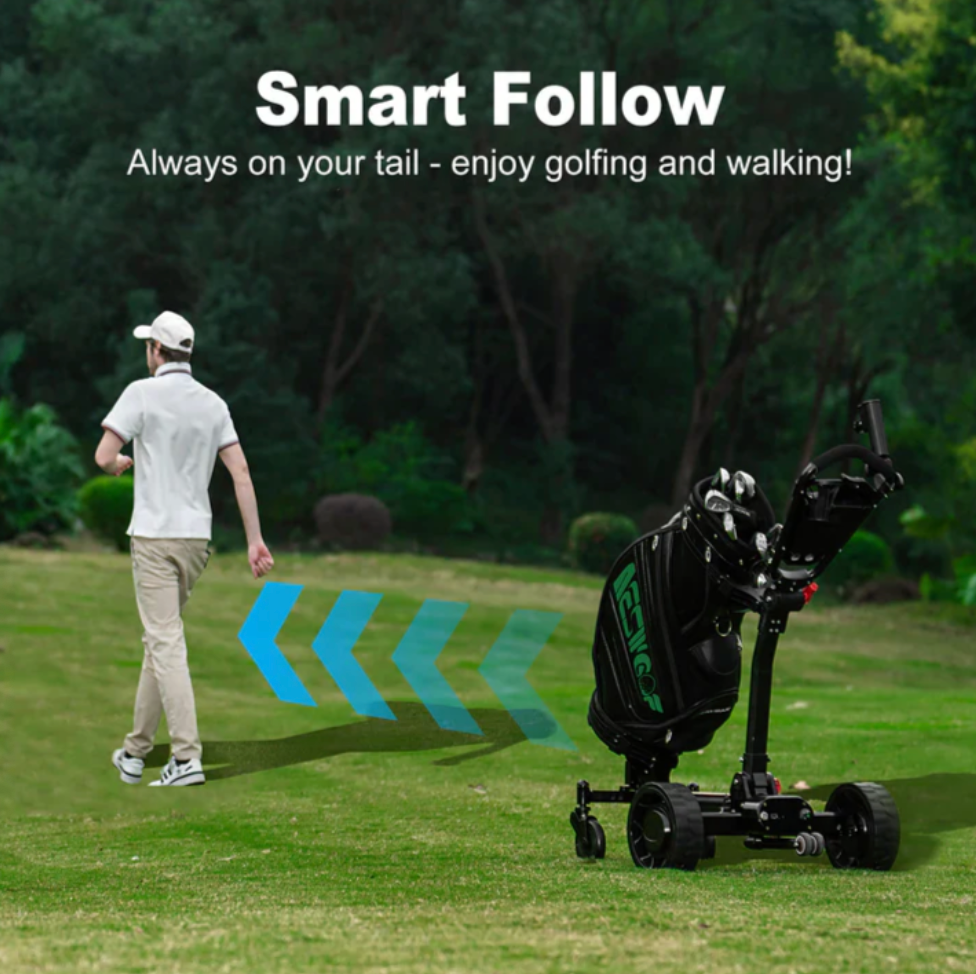 NEXRIDE Golf Follow E-Trundler T3 | Bluetooth, Remote Control, Follow - Electric Golf Trundler NZ