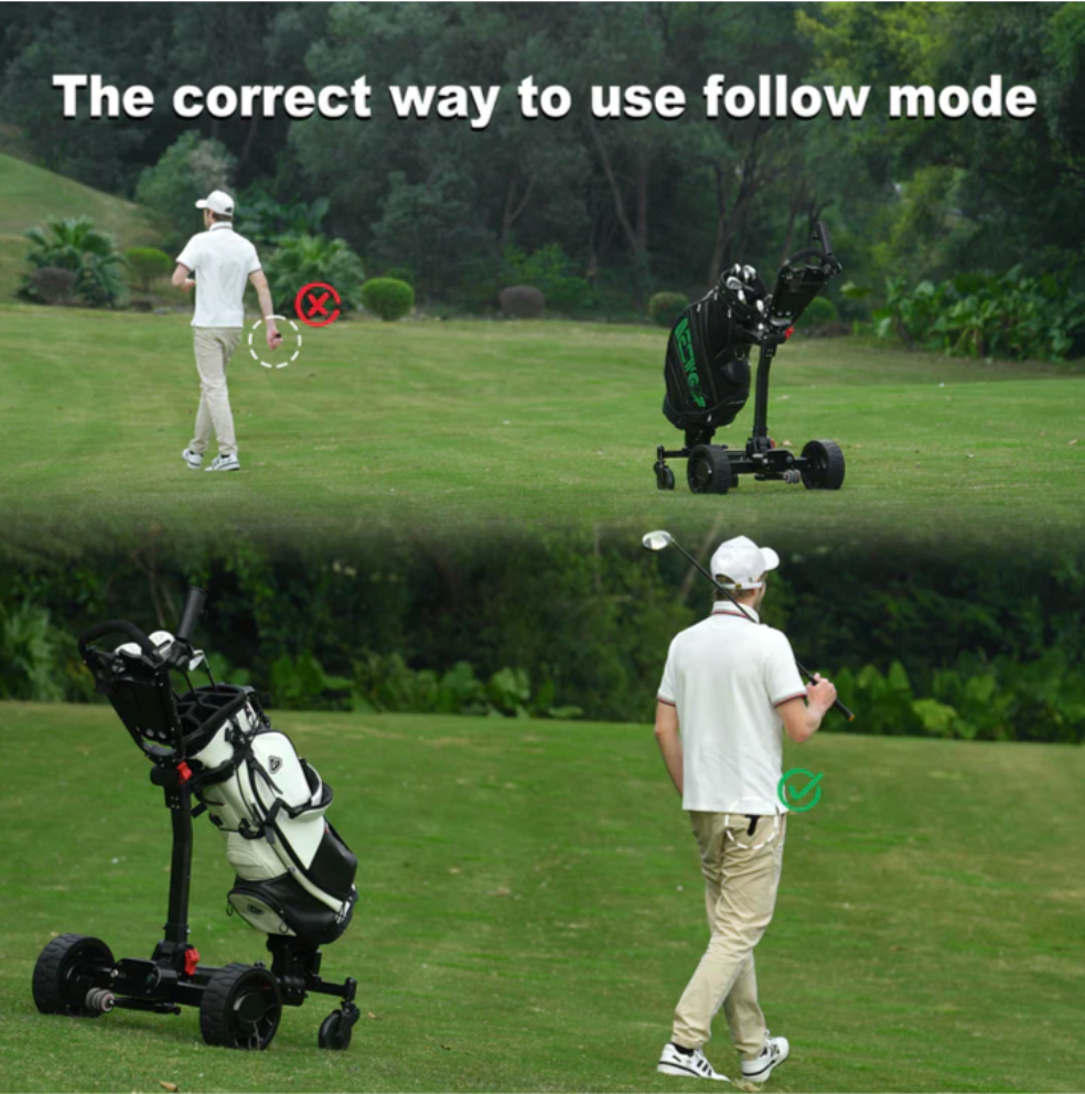 NEXRIDE Golf Follow E-Trundler T3 | Bluetooth, Remote Control, Follow - Electric Golf Trundler NZ
